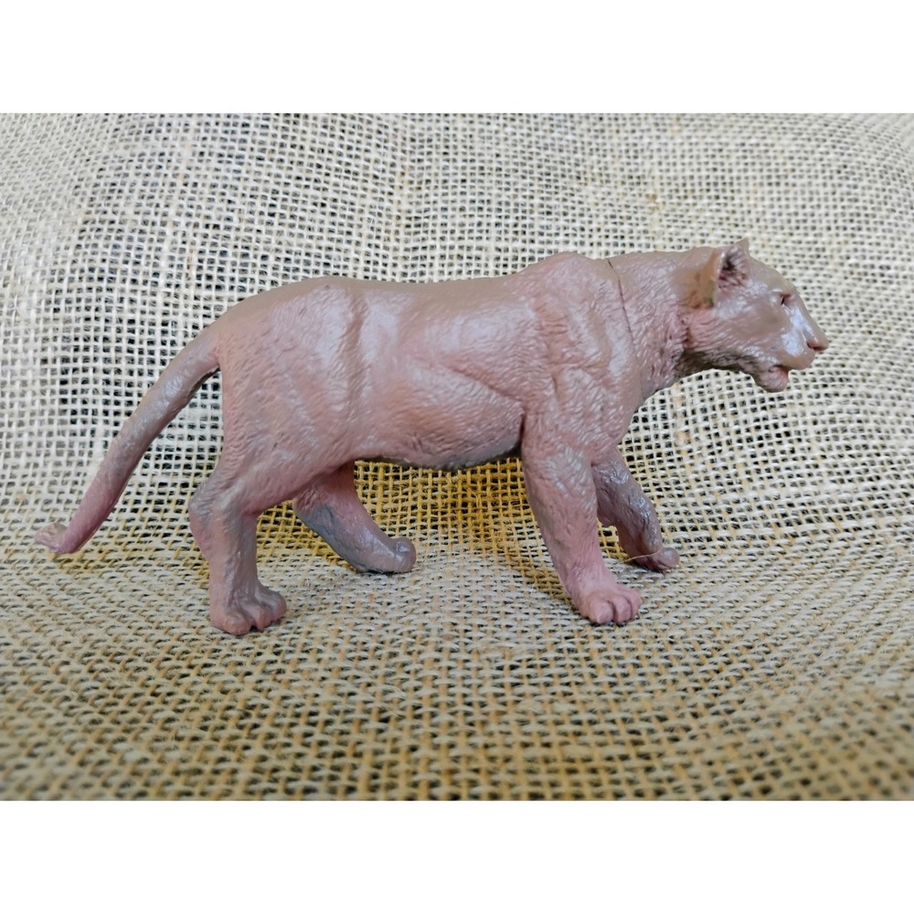 Brown Lioness Mountain Lion Plastic Wildlife Animal Figurine Toy